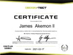 Decon-Tect Certificate